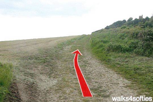 Walking direction photo: 27 for walk Swyre and Puncknowle, West Bexington, Dorset, Jurassic Coast.