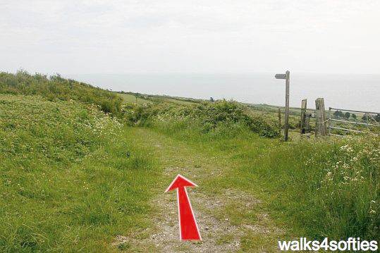 Walking direction photo: 29 for walk Swyre and Puncknowle, West Bexington, Dorset, Jurassic Coast.
