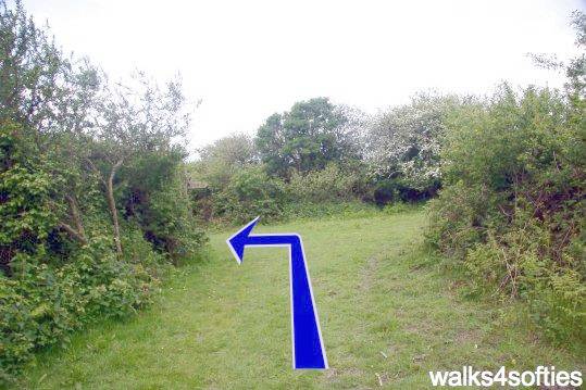 Walking direction photo: 15 for walk Limekiln Hill, West Bexington, Dorset, Jurassic Coast.
