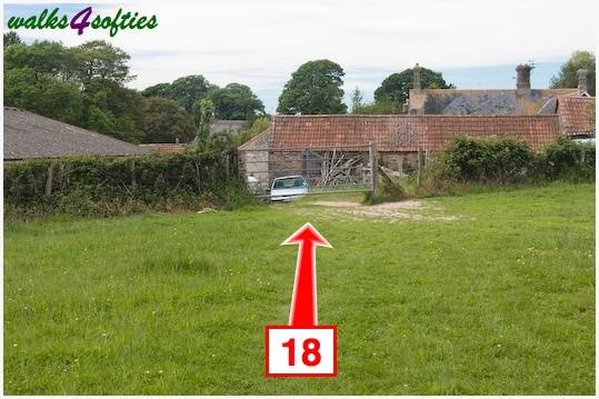 Walk direction photograph: 18 for walk Stinford Church, Hardy's Cottage, Dorset, South West England.