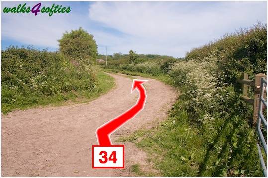 Walk direction photograph: 34 for walk Stinford Church, Hardy's Cottage, Dorset, South West England.