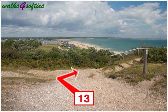 Walking direction photo: 13 for walk Mudeford Sandbank, Hengistbury Head, Dorset.