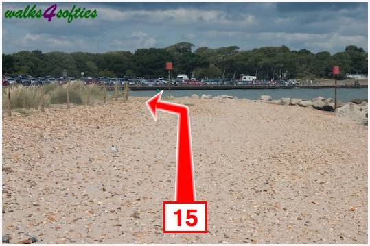 Walking direction photo: 15 for walk Mudeford Sandbank, Hengistbury Head, Dorset.