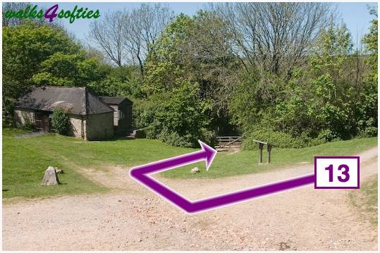 Walking direction photo: 13 for walk St Gabriel's and Cain's Folly, Stonebarrow Hill, Dorset, Jurassic Coast.