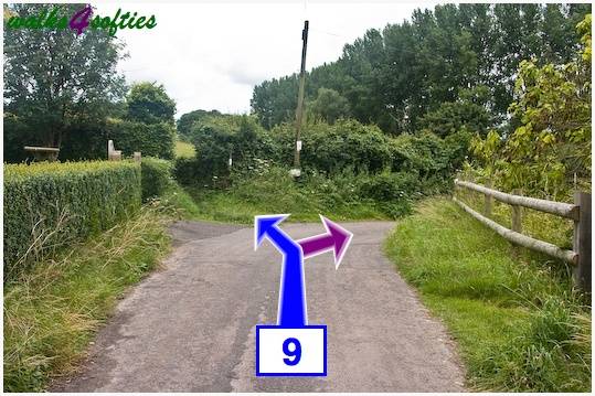 Walking direction photo: 9 for walk Old Airfield, Tarrant Rushton, Dorset.