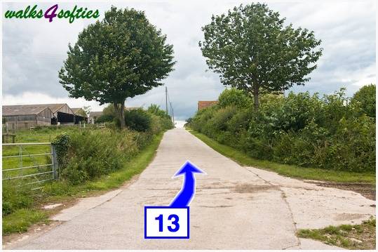 Walking direction photo: 13 for walk Old Airfield, Tarrant Rushton, Dorset.