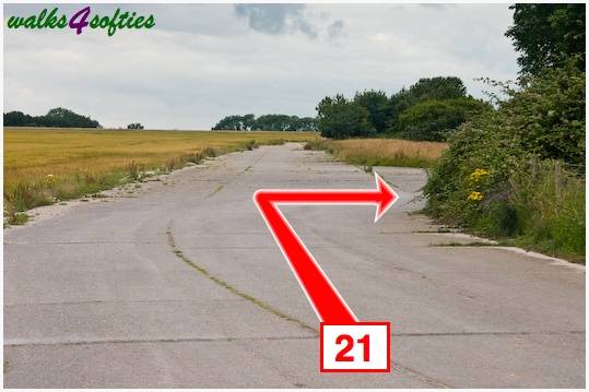 Walking direction photo: 21 for walk Old Airfield, Tarrant Rushton, Dorset.