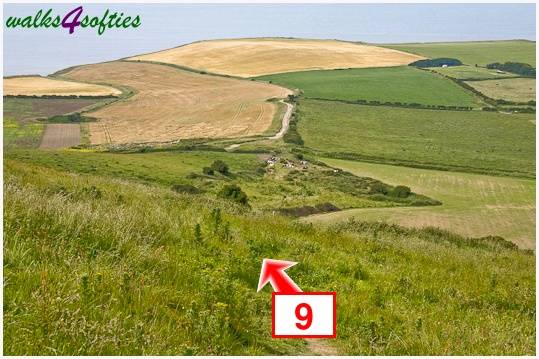 Walking direction photo: 9 for walk Rope Lake Head, Kingston(Houns-tout), Dorset, Jurassic Coast.