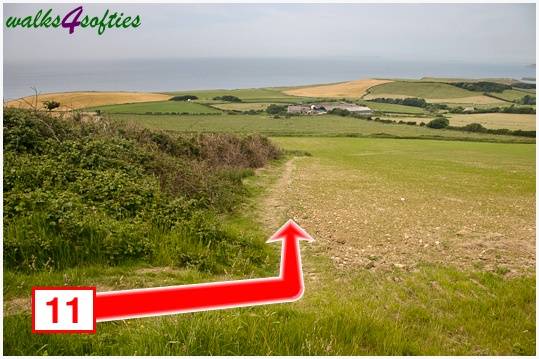 Walking direction photo: 11 for walk Rope Lake Head, Kingston(Houns-tout), Dorset, Jurassic Coast.