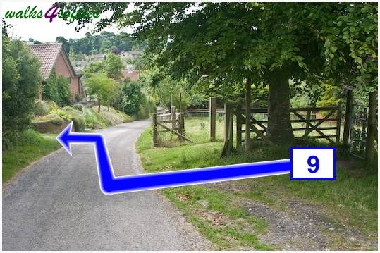 Walking direction photo: 9 for walk Maiden Castle, The Brewers Arms, Martinstown, Dorset.