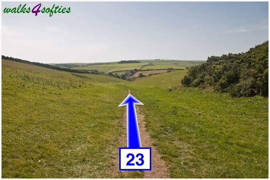 Walking direction photo: 23 for walk Maiden Castle, The Brewers Arms, Martinstown, Dorset.