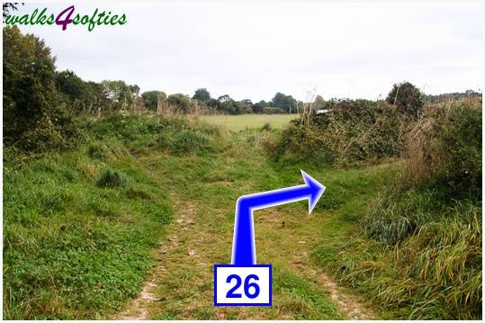 Walk direction photograph: 26 for walk Tarrant Crawford, The Anchor @ Shapwick, Dorset, South West England.