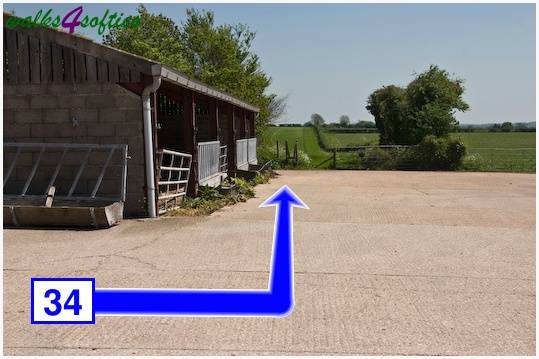 Walk direction photograph: 34 for walk Tarrant Crawford, The Anchor @ Shapwick, Dorset, South West England.