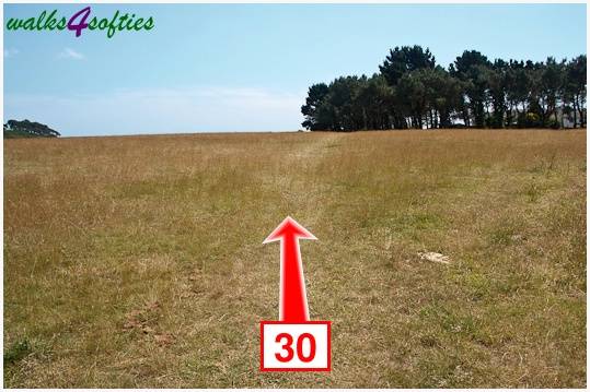 Walk direction photograph: 30 for walk The Leep Loop, Lepe Country Park, Hampshire, South and South East England.