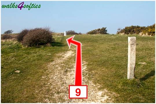 Walking direction photo: 9 for walk Old Harry and Ballard Down, Studland, Dorset.