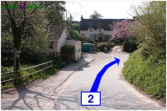 Walk direction photograph: 2 for walk The Obelisk and Agglestone Rock, Studland, Dorset, South West England.