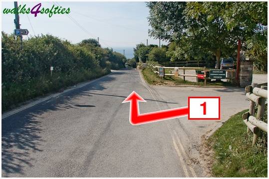 Walking direction photo: 1 for walk Chapman's Pool, Worth Matravers, Dorset.