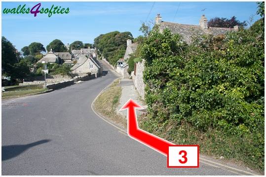 Walking direction photo: 3 for walk Chapman's Pool, Worth Matravers, Dorset.