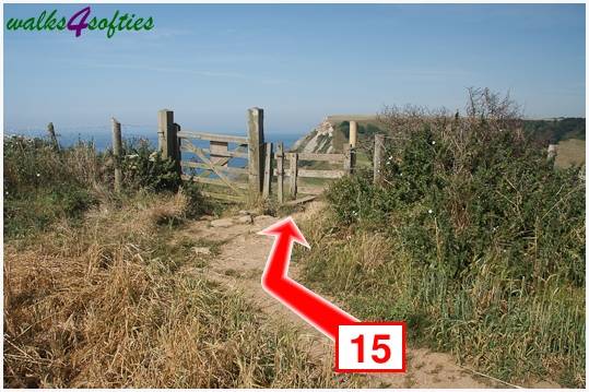 Walking direction photo: 15 for walk Chapman's Pool, Worth Matravers, Dorset.
