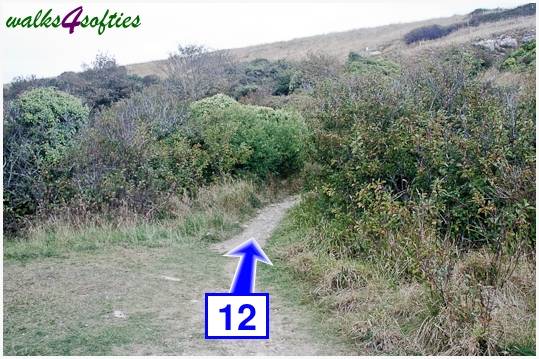 Walk direction photograph: 12 for walk Winspit to Seacombe, Worth Matravers, Dorset, South West England.