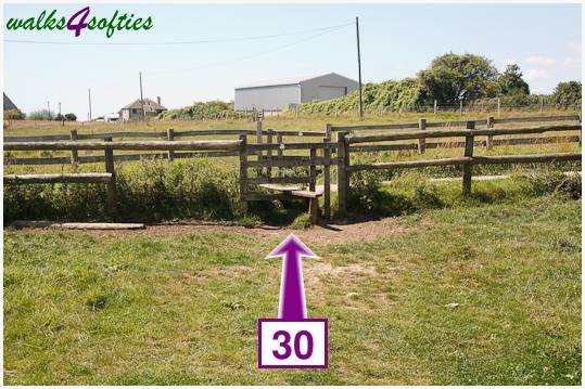 Walk direction photograph: 30 for walk Dancing Ledge, Worth Matravers, Dorset, South West England.