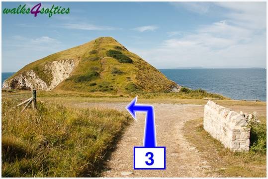 Walking direction photo: 3 for walk Gold Down, Tyneham - Range Walks, Dorset, Jurassic Coast.
