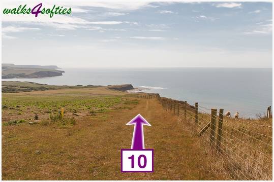 Walk direction photograph: 10 for walk Nodding Donkey, Tyneham - Range Walks, Dorset, South West England.