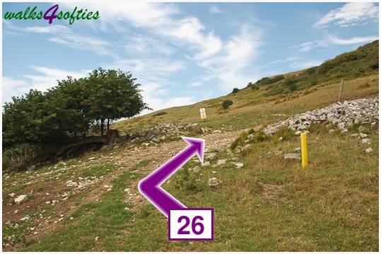 Walk direction photograph: 26 for walk Nodding Donkey, Tyneham - Range Walks, Dorset, South West England.