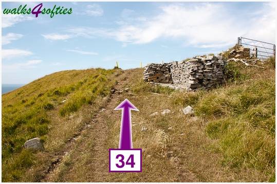 Walk direction photograph: 34 for walk Nodding Donkey, Tyneham - Range Walks, Dorset, South West England.