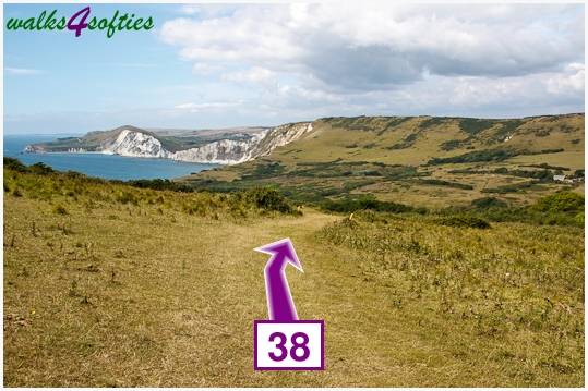 Walk direction photograph: 38 for walk Nodding Donkey, Tyneham - Range Walks, Dorset, South West England.