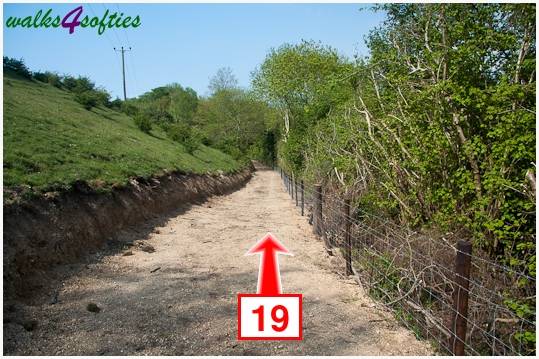 Walking direction photo: 19 for walk Hambledon Hill, Shroton, Dorset.