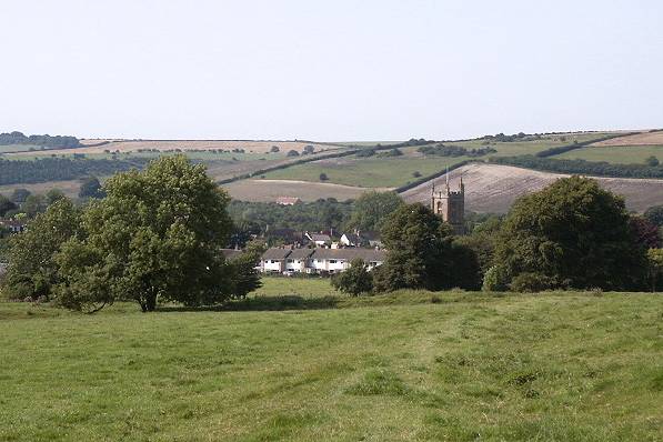 Picture, Photo, View of Cerne Abbas, Dorset