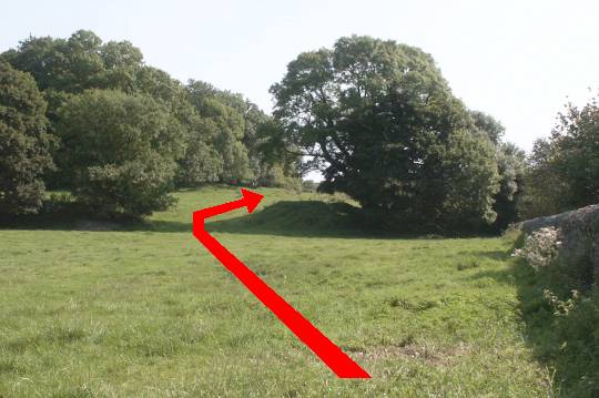 Walking direction photo: 7 for walk Around the Giant, Cerne Abbas, Dorset.