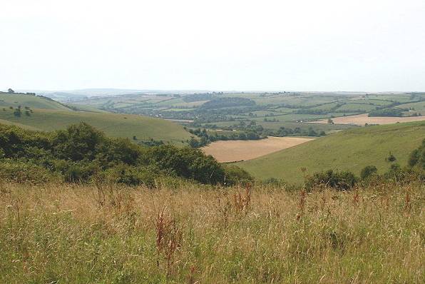 Picture, Photo, View of Cerne Abbas, Dorset