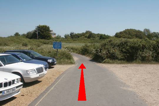 Walking direction photo: 3 for walk To Lower Pennington, Keyhaven, Hampshire.