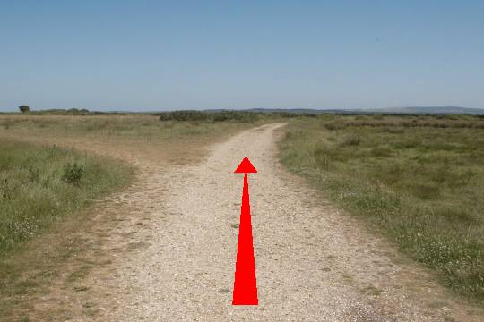 Walking direction photo: 17 for walk To Lower Pennington, Keyhaven, Hampshire.