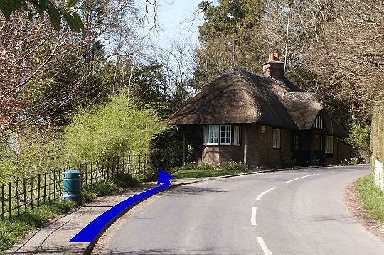 Walking direction photo: 3 for walk Milton Abbey, Milton Abbas, Dorset.