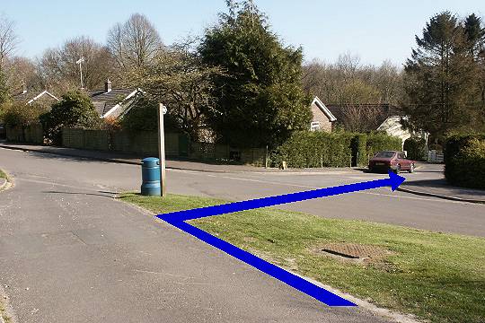 Walking direction photo: 17 for walk Milton Abbey, Milton Abbas, Dorset.