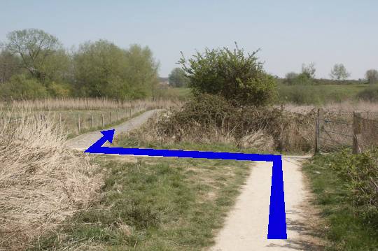 Walking direction photo: 13 for walk  Towards New Sarum, Old Sarum, Wiltshire.