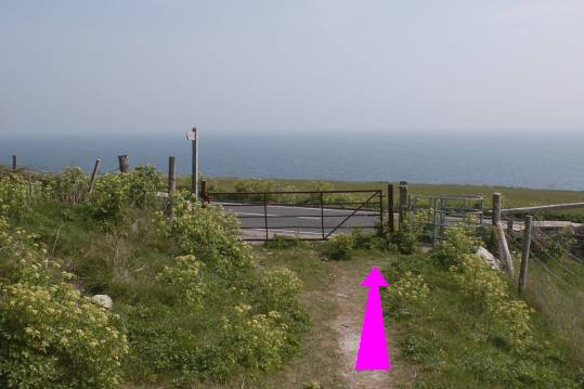 Walking direction photo: 13 for walk The 3 Lighthouses, Portland Bill, Dorset, Jurassic Coast.