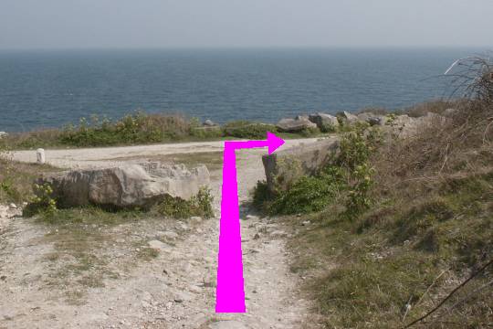 Walking direction photo: 17 for walk The 3 Lighthouses, Portland Bill, Dorset, Jurassic Coast.