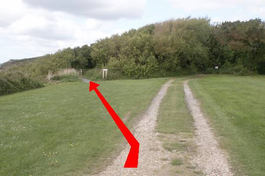 Walk direction photograph: 2 for walk Osmington Mills, Ringstead, Dorset, South West England.