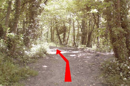 Walk direction photograph: 18 for walk Osmington Mills, Ringstead, Dorset, South West England.