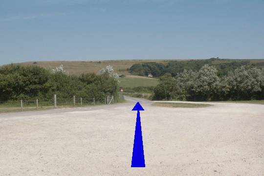 Walking direction photo: 1 for walk Burning Cliff, Ringstead, Dorset, Jurassic Coast.