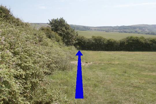 Walking direction photo: 3 for walk Burning Cliff, Ringstead, Dorset, Jurassic Coast.