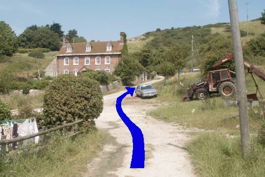 Walking direction photo: 9 for walk Burning Cliff, Ringstead, Dorset, Jurassic Coast.