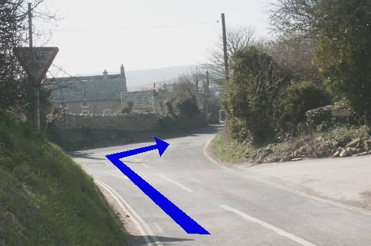 Walk direction photograph: 2 for walk St Aldhelm's Head, Worth Matravers, Dorset, South West England.