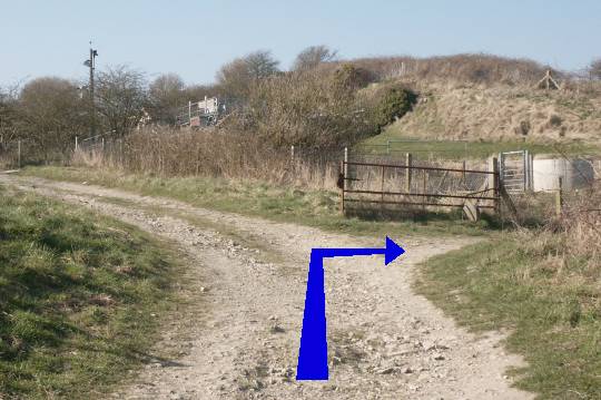 Walk direction photograph: 12 for walk St Aldhelm's Head, Worth Matravers, Dorset, South West England.