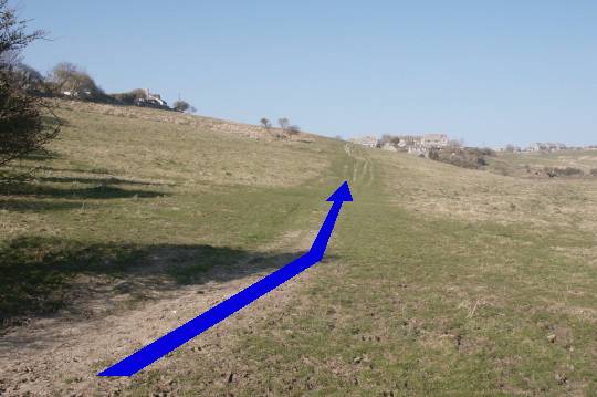 Walking direction photo: 13 for walk St Aldhelm's Head, Worth Matravers, Dorset, Jurassic Coast.