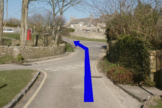Walk direction photograph: 16 for walk St Aldhelm's Head, Worth Matravers, Dorset, South West England.